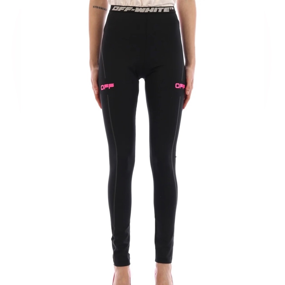 OFF-WHITE Logo printed Leggings, 44 IT